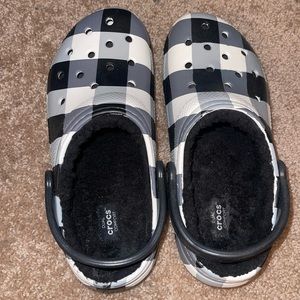 Buffalo Plaid Crocs - Size 9